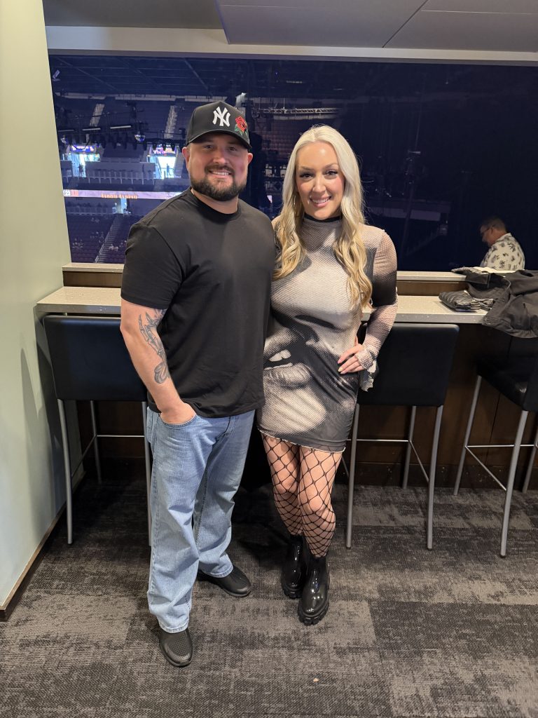 Ryan and Michele Eastep together at a Shinedown concert