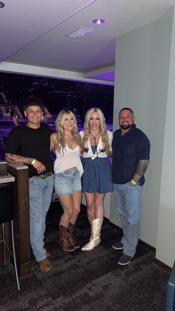 The Eastep Family Together At A Country Music Concert